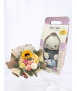 Miffy Diaper Cake and Pastel Bouquet Combi